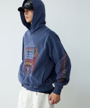 [BV] 플레임 라이더 후디 네이비_HH16109004