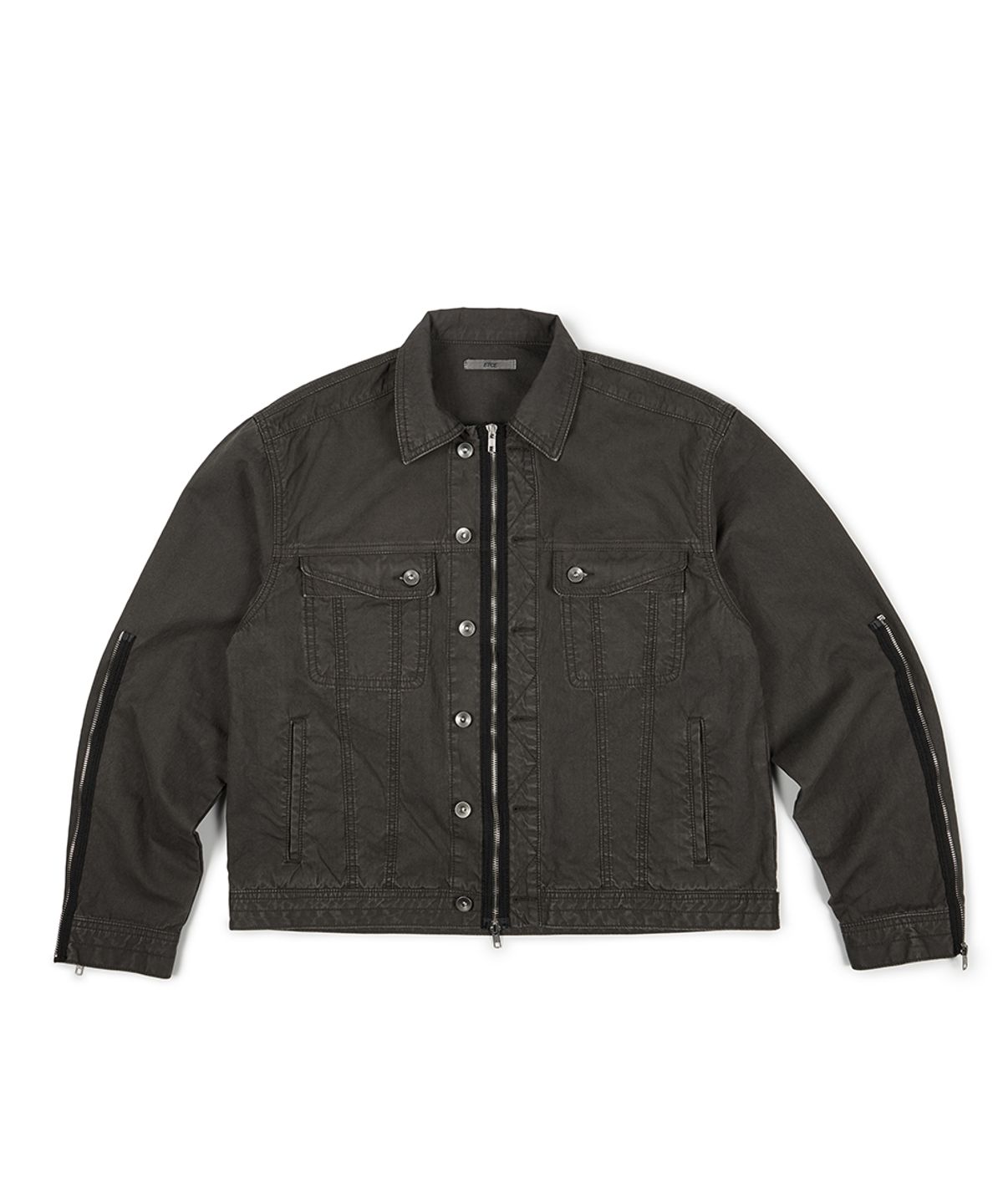이티씨이(ETCE) DYED 3 ZIP TRUCKER (CHARCOAL)