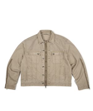 DYED 3 ZIP TRUCKER (BEIGE)