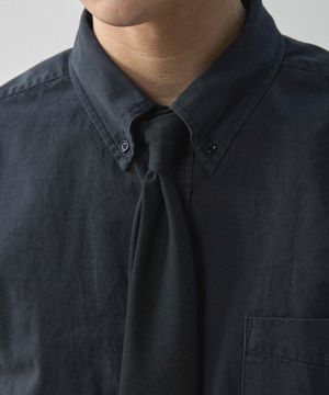 울 스트라이프 타이 - 블랙