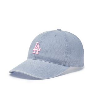 베이직 워싱 언스트럭쳐 볼캡 LA (Sky blue)
