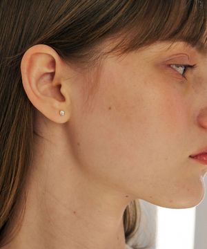 [실버925] 에센셜 실버 볼 이어링 - 5mm / STJ-EA1770WG