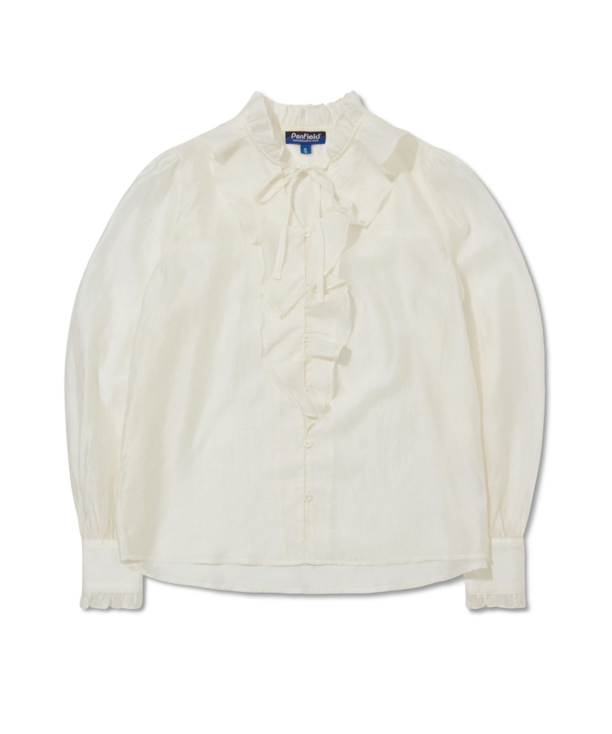 펜필드(PENFIELD) 넥 프릴 블라우스 아이보리_FS1WR23F