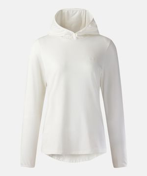 여성 소프트필 후드 긴팔 티셔츠 JKTBS26112IVO