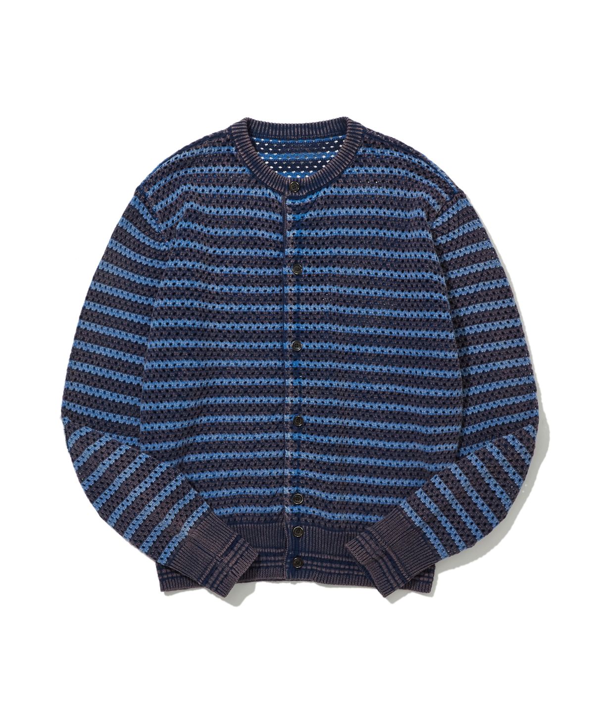 펜필드(PENFIELD) 워시드 스테이트 크루넥 가디건 인디고_FS2NJ41U