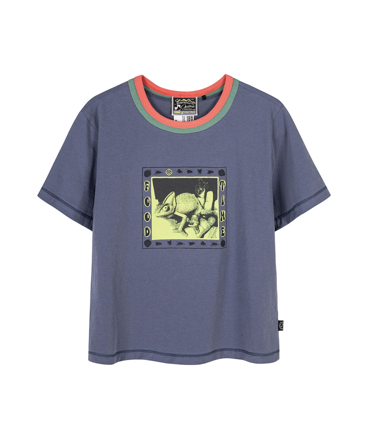 썸웨어 아웃사이드 하이킹 컴퍼니(SOMEWHERE OUTSIDE HIKING COMPANY) 스트로베리 카멜레온 스몰 티__D/BLUE