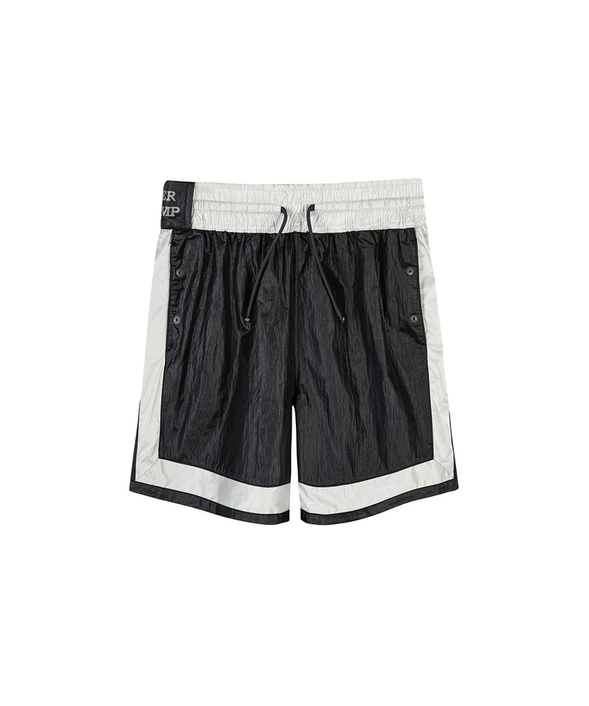 썸웨어 아웃사이드 하이킹 컴퍼니(SOMEWHERE OUTSIDE HIKING COMPANY) 패널드 버뮤다 쇼츠_BLACK