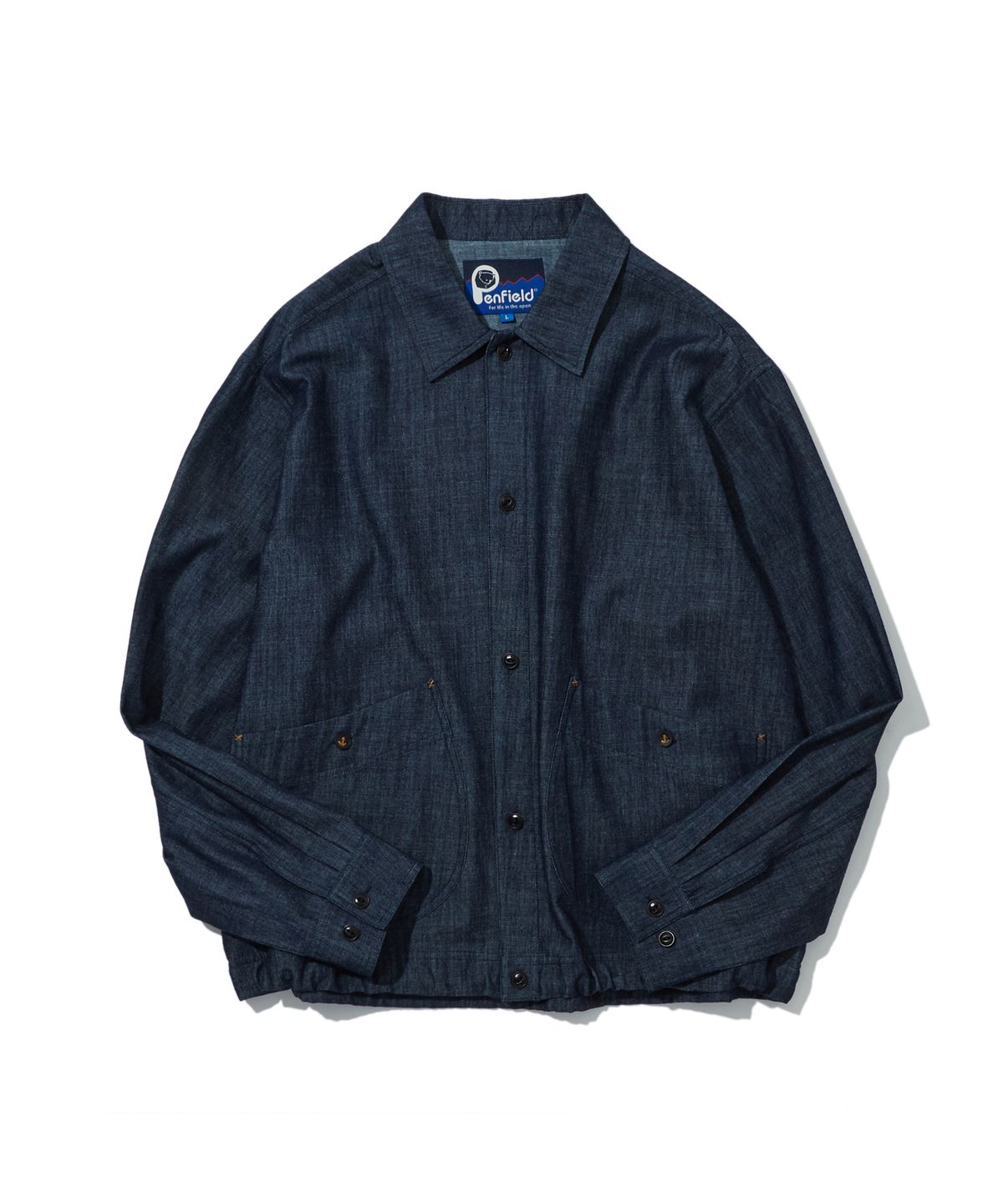 펜필드(PENFIELD) 워시드 슬럽 데님 트러커 인디고_FS2WJ01U