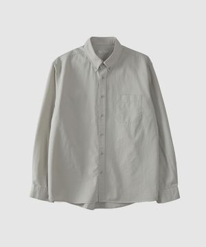워시드 버튼다운 셔츠 - 라이트 그레이