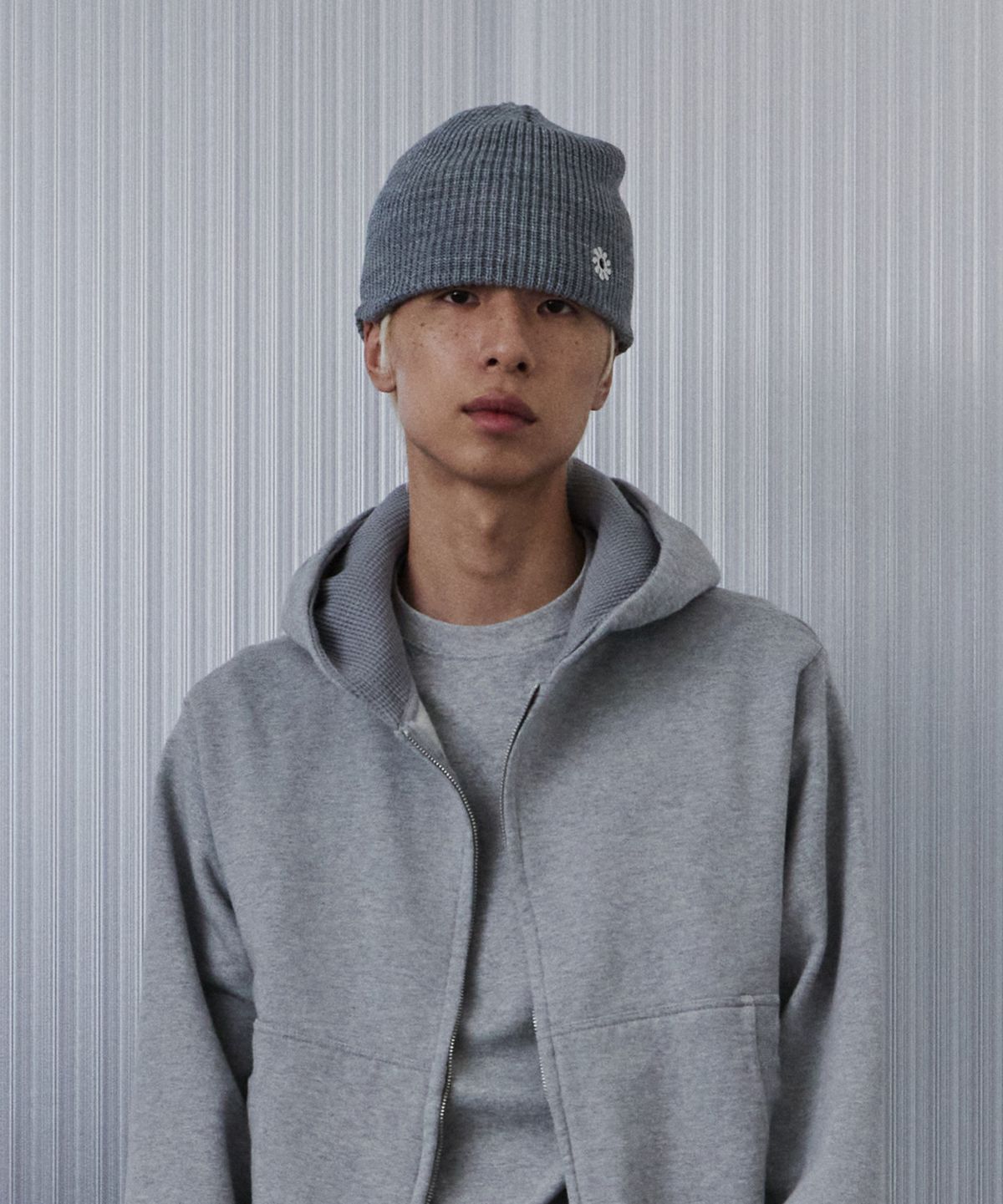 9999아카이브(9999ARCHIVE) Linking Eyelet Beanie