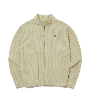 시어서커 해링턴 집업 셔츠 레몬_FS1WJ13U