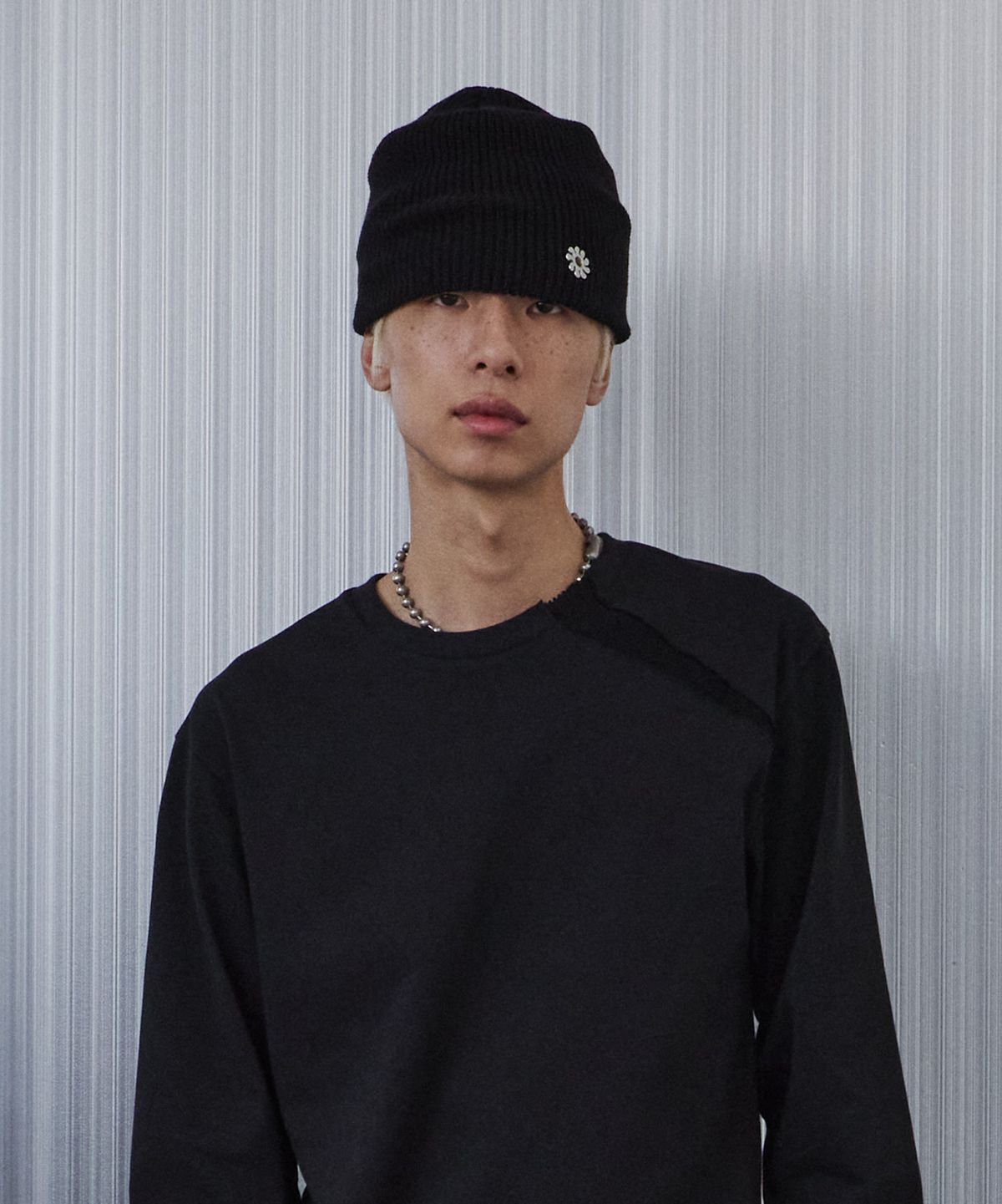 9999아카이브(9999ARCHIVE) Linking Eyelet Beanie