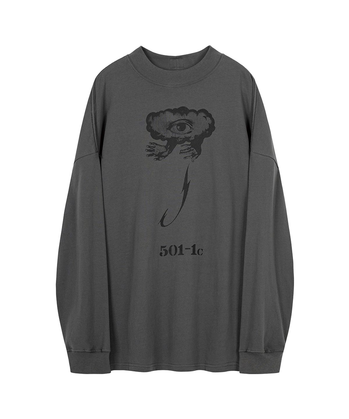 썸웨어 아웃사이드 하이킹 컴퍼니(SOMEWHERE OUTSIDE HIKING COMPANY) 501-1c 롱슬리브_CHARCOAL