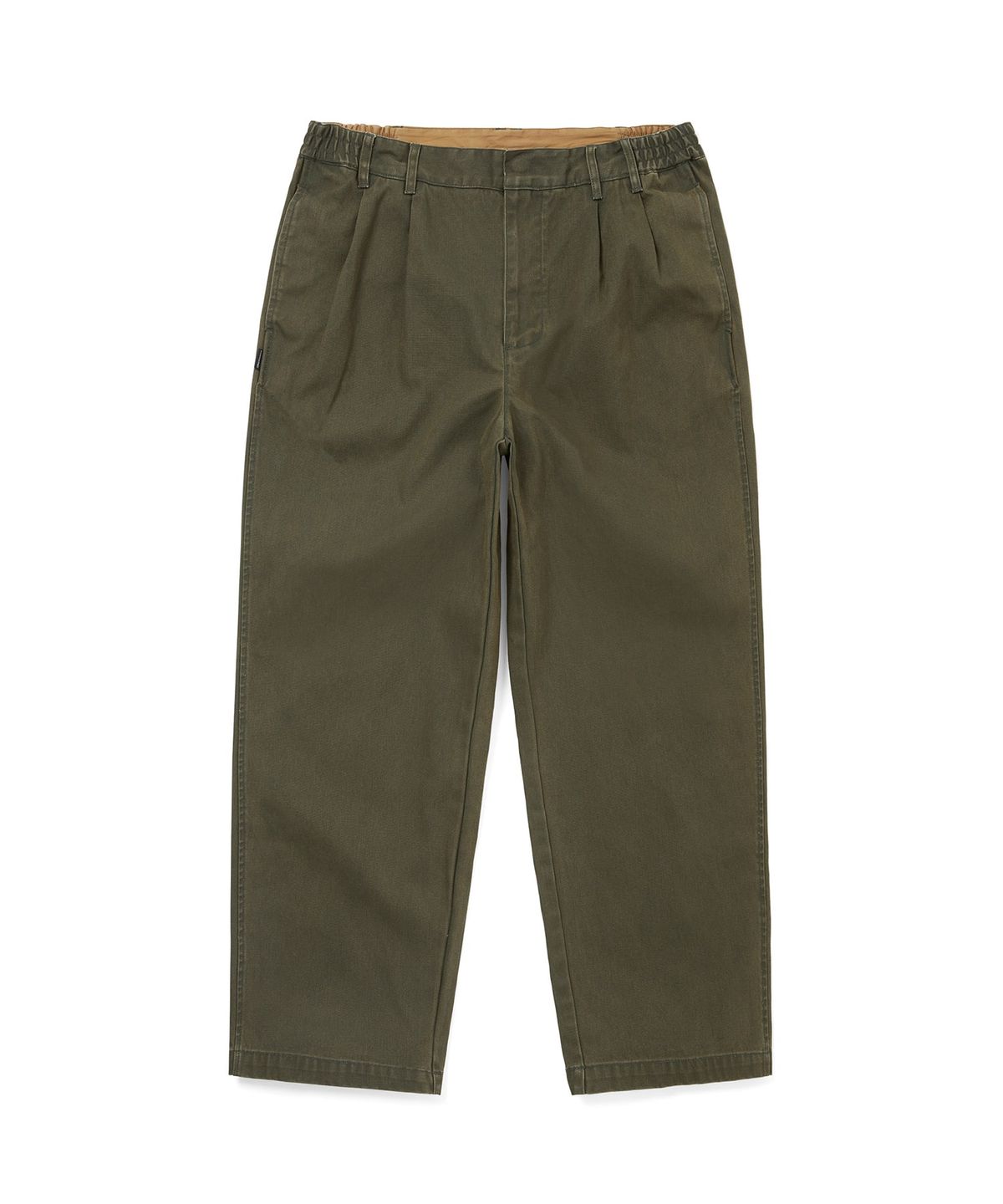 디스이즈네버댓(THISISNEVERTHAT) Double Pleated Wide Pant Dark Olive