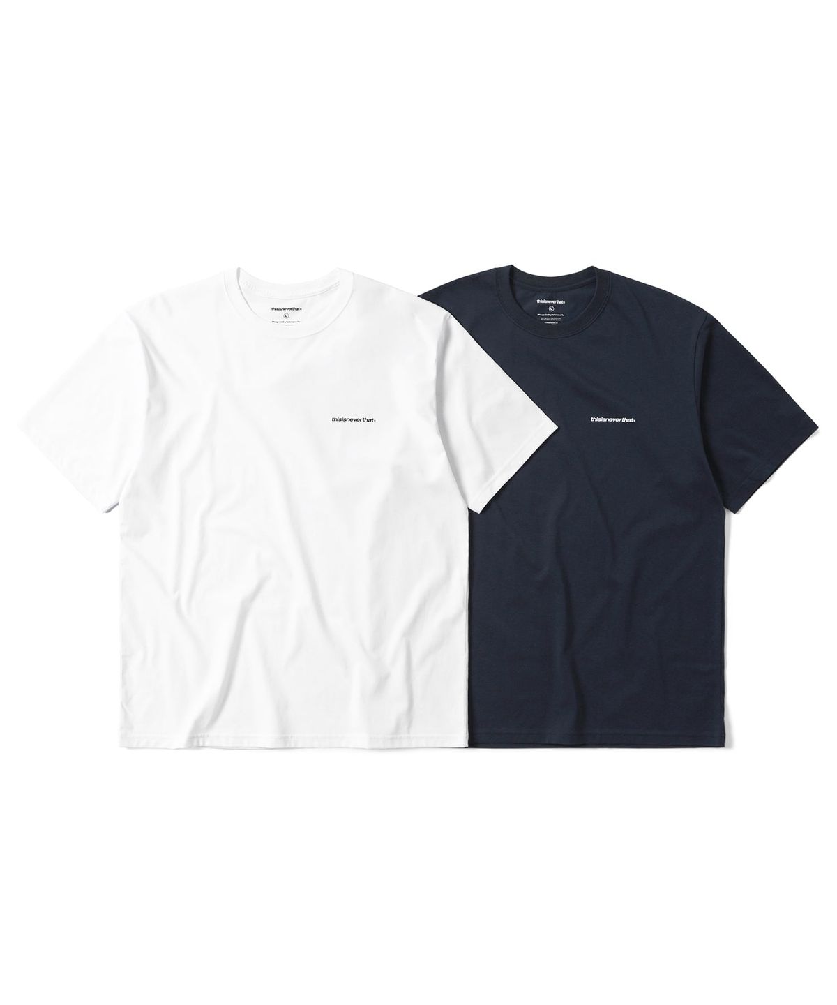디스이즈네버댓(THISISNEVERTHAT) SP-Logo Cooling Performance Tee White/Navy