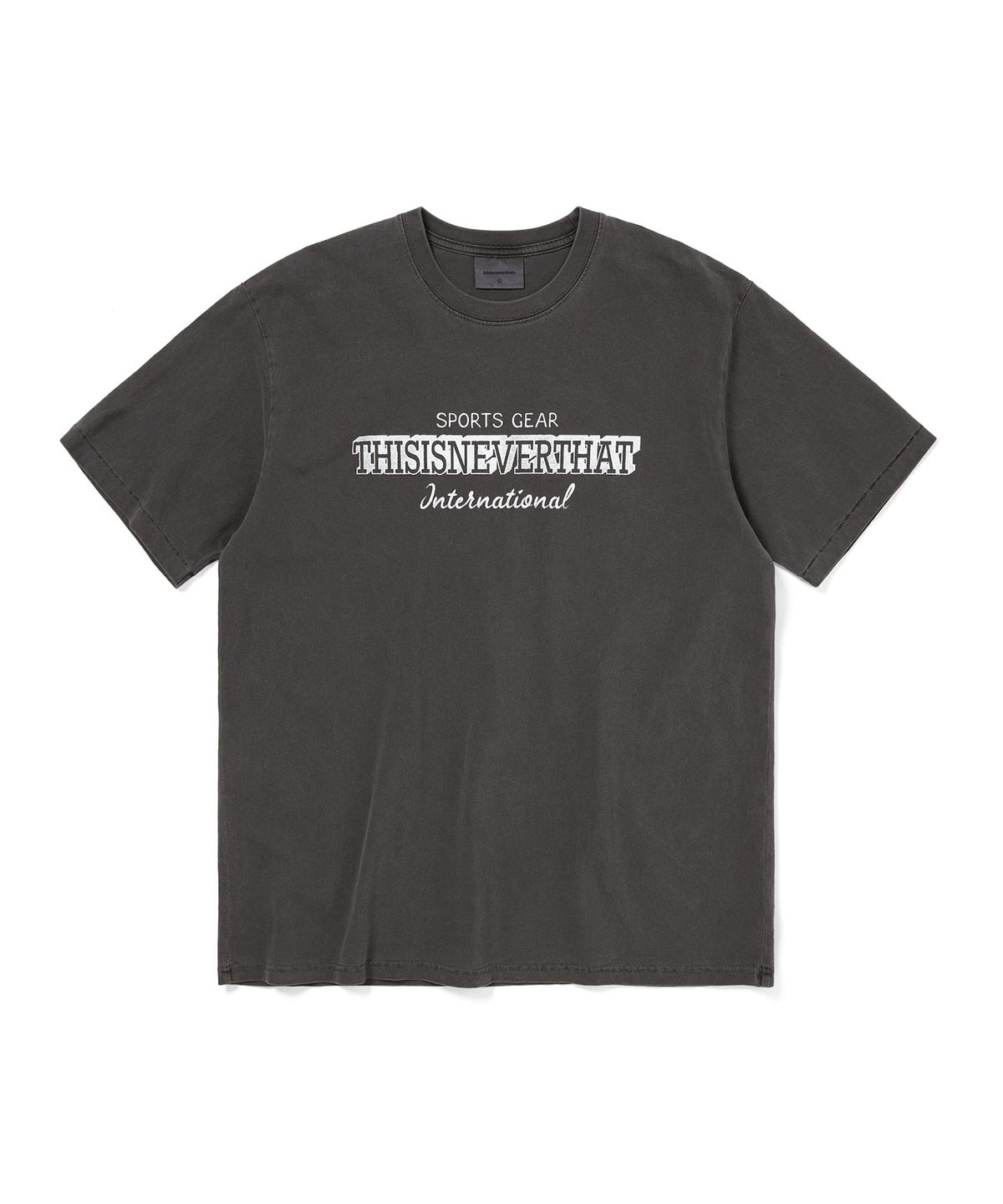 디스이즈네버댓(THISISNEVERTHAT) S.G. INTL. Tee Charcoal