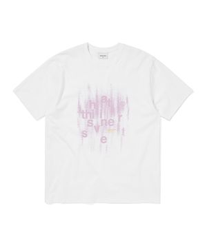Brushed Paint Tee White