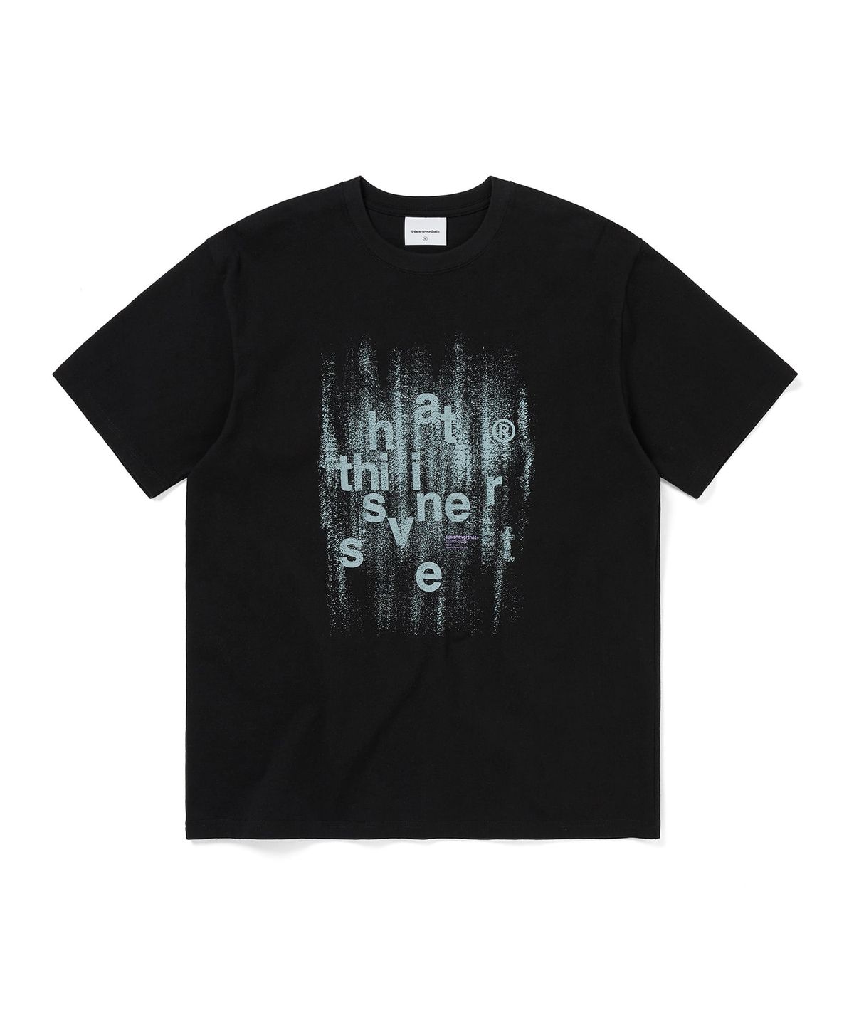 디스이즈네버댓(THISISNEVERTHAT) Brushed Paint Tee Black