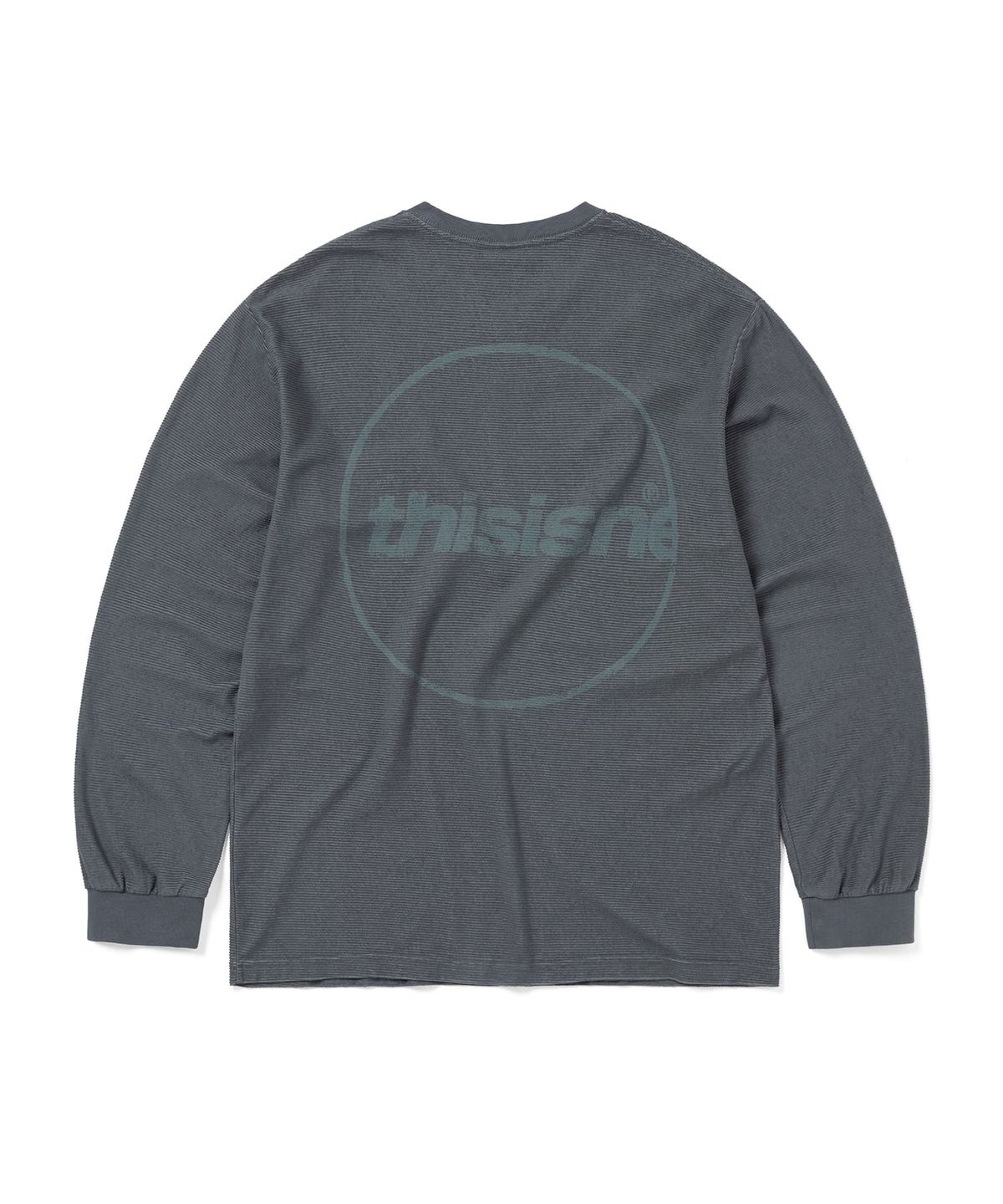 디스이즈네버댓(THISISNEVERTHAT) C-Logo Wale L/S Tee Ink