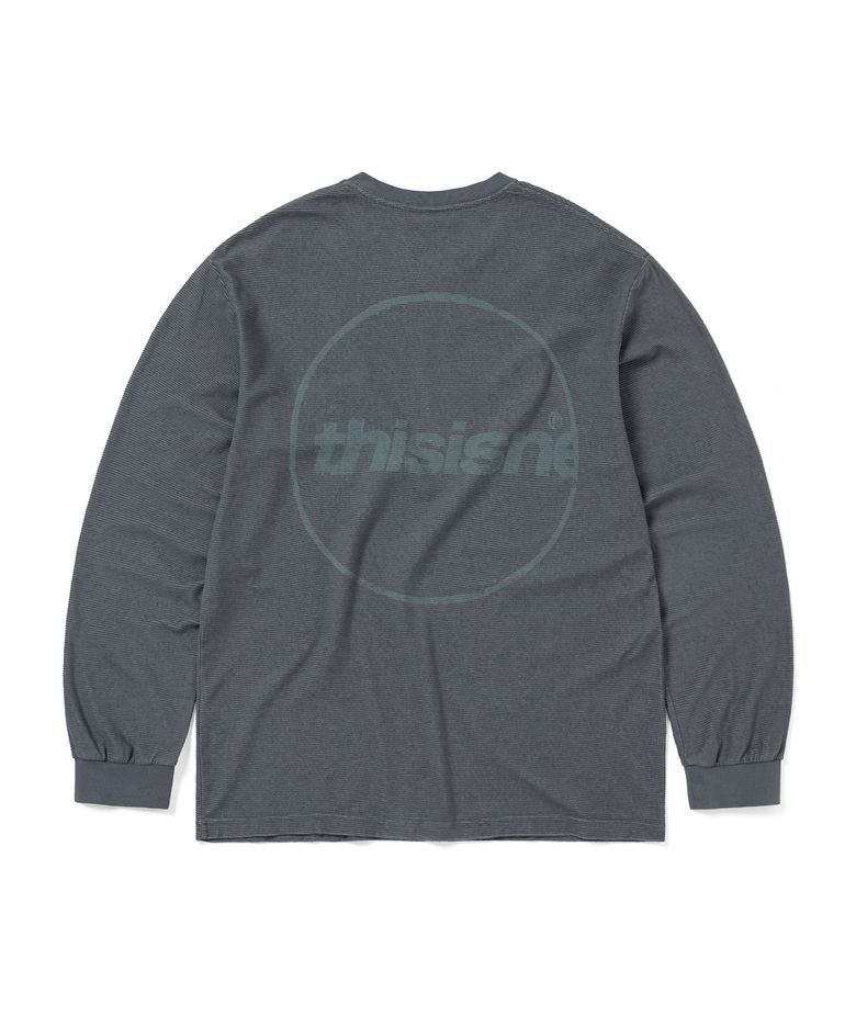 C-Logo Wale L/S Tee Ink