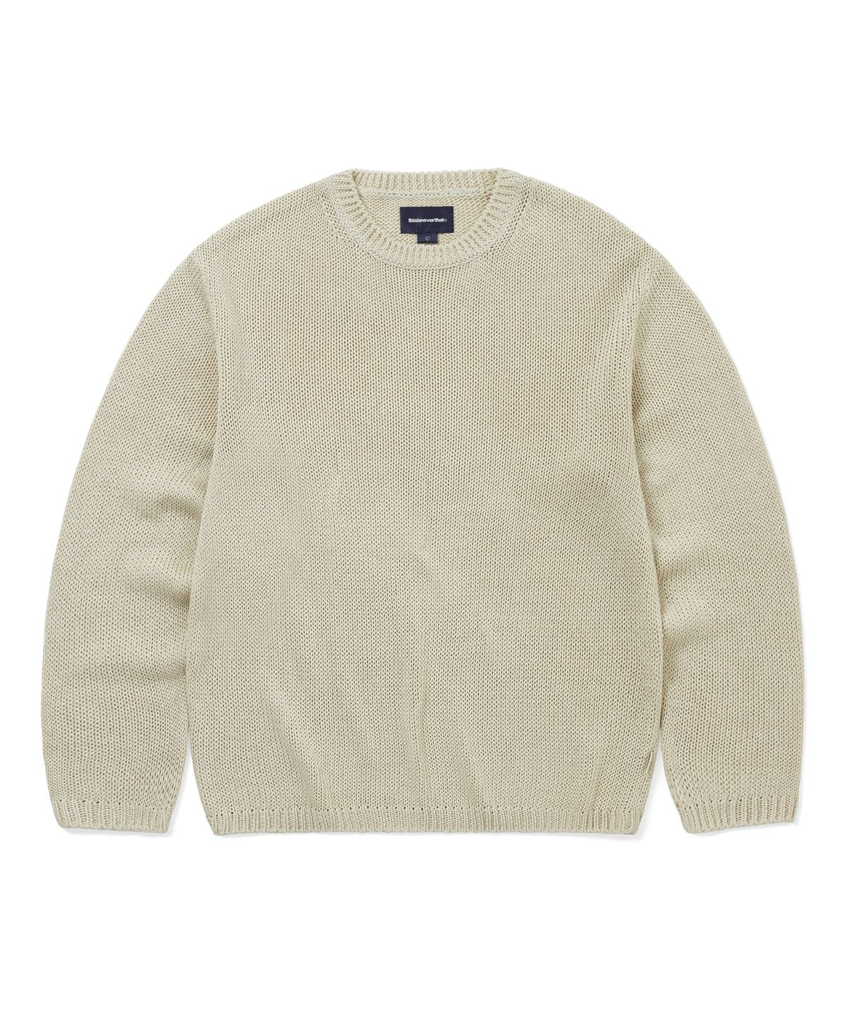 디스이즈네버댓(THISISNEVERTHAT) Loose Gauge Knit Crew Dusty Ivory