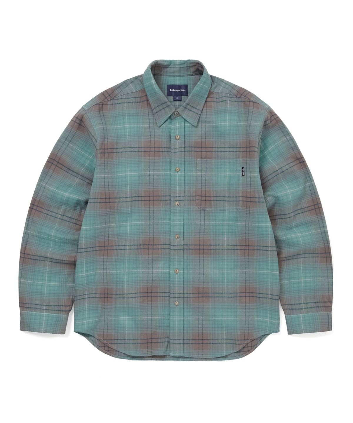 디스이즈네버댓(THISISNEVERTHAT) Flannel Check Shirt Teal