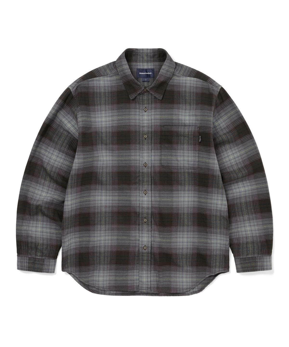 디스이즈네버댓(THISISNEVERTHAT) Flannel Check Shirt Off Black