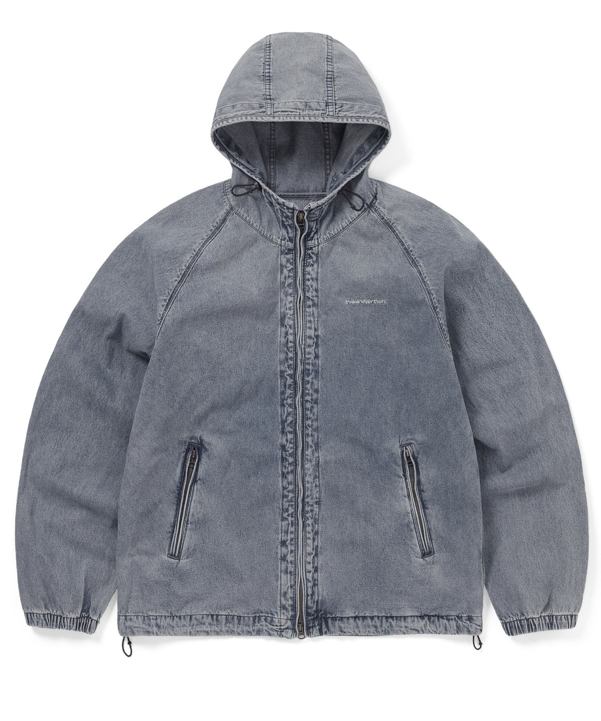 디스이즈네버댓(THISISNEVERTHAT) SP-Logo Denim Windbreaker Washed Blue