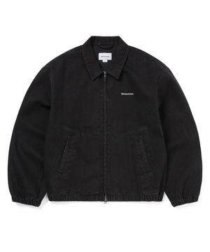 Denim Blouson Jacket Black