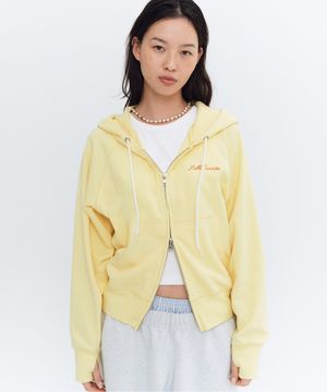 HS Sweat Zip-Up Hoodie (W)_Yellow