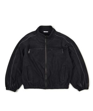 VINTAGE HEAVY SWEAT JACKET (BLACK)
