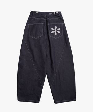 커브드 벌룬 데님 팬츠_Indigo : RADIANT169