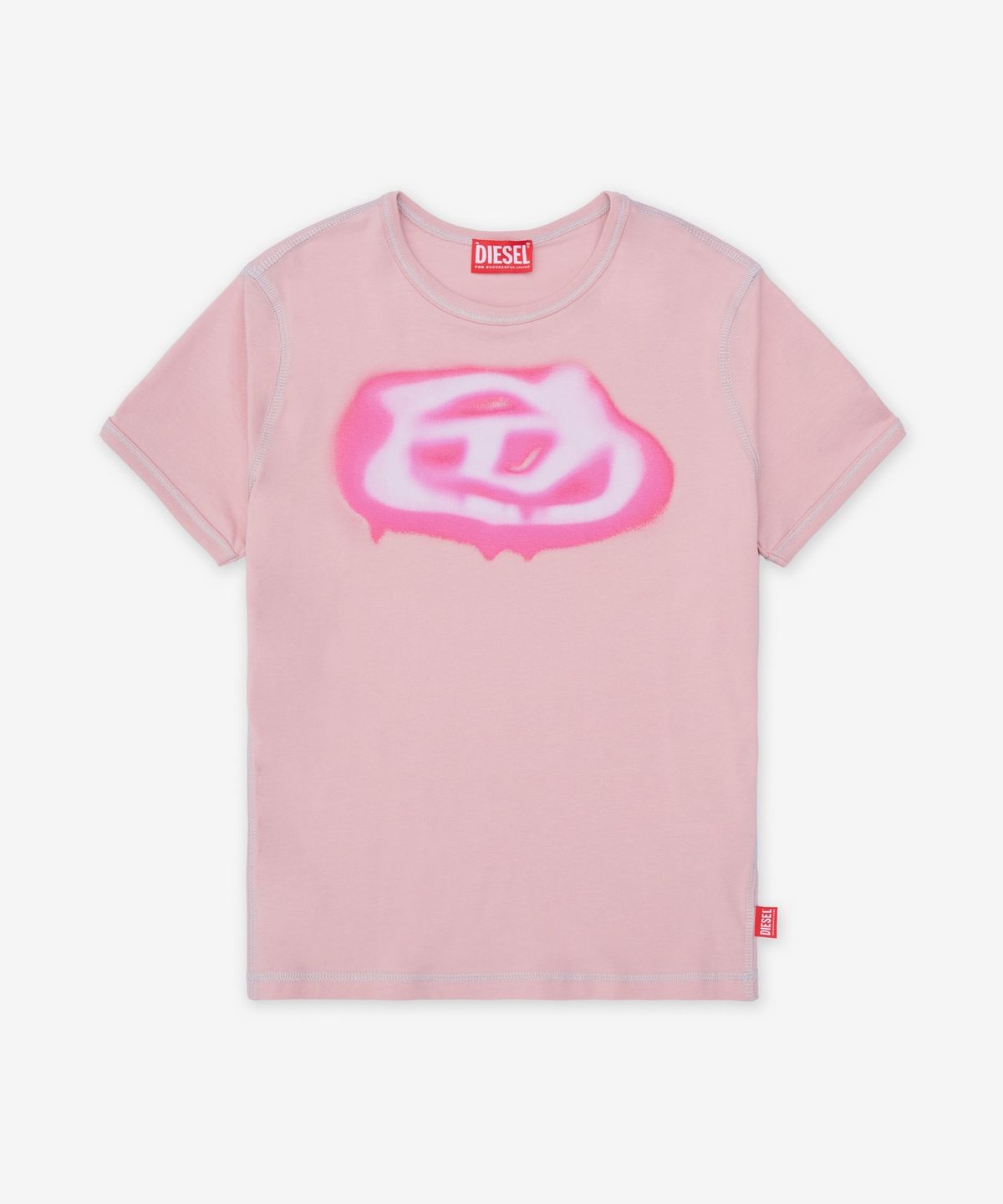 디젤(DIESEL) T-언커티 반소매 티셔츠 - 핑크 / A204970QHHA33L