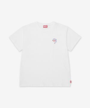 T-노미-S14 반소매 티셔츠 - 화이트 / A219200JMBD100