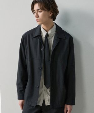 텐셀 코튼 카코트 - 워시드 블랙