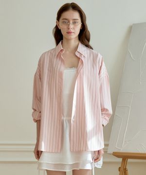 MILD STRIPE SHIRT_PINK