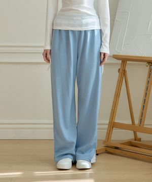LIGHT RIBBON TRACK PANTS_SKY BLUE