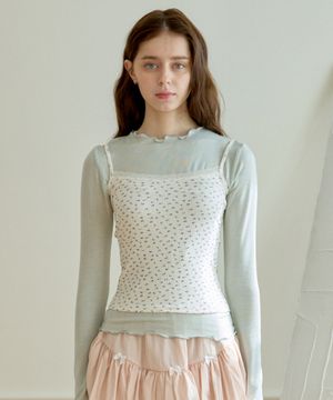 MELLOW FLOWER LACE TOP_CREAM