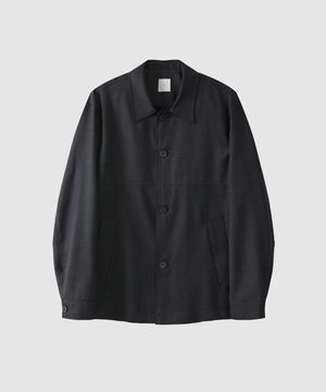 울 블렌디드 카코트 - 딥 차콜