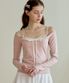 BALLET RIBBON LAYERED T-SHIRT_PINK