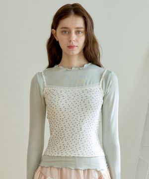 BASIC SHEER T-SHIRT_MINT