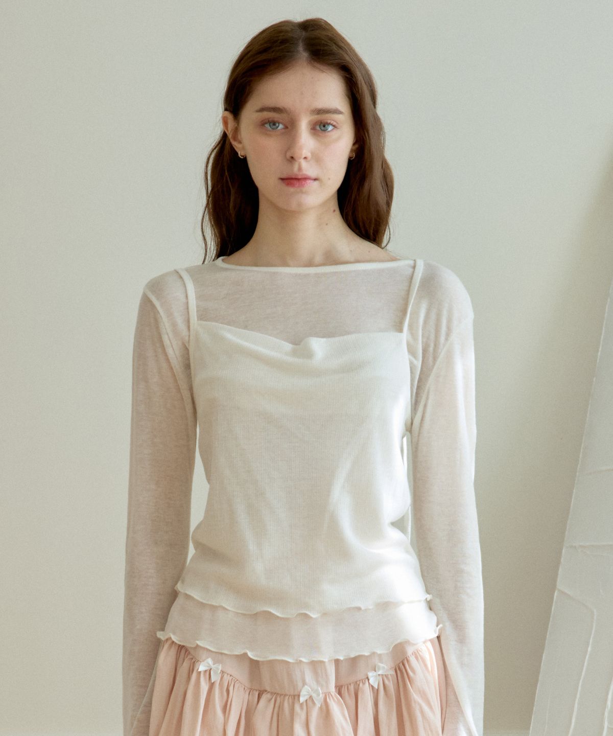 핑크파인애플(PINK PINEAPPLE) SWAY BUSTIER SET_IVORY