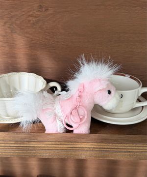 LOVELY LUCKY PONY KEYRING_PINK