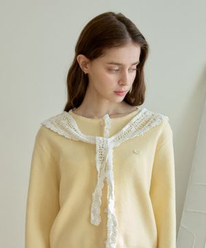 MEADOW LACE SHAWL_WHITE