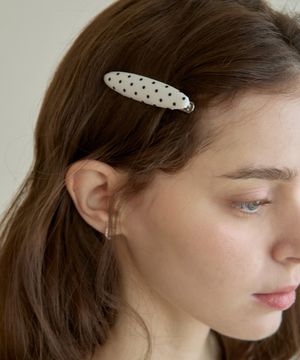 [2EA 1SET] CHARMING DOTTY HAIRPIN_WHITE
