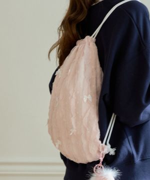 DREAMY LACE STRING BAG_PINK