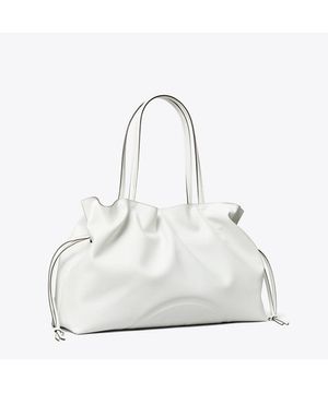 엘라 리사이클 드로스트링 토트 - 비앙코