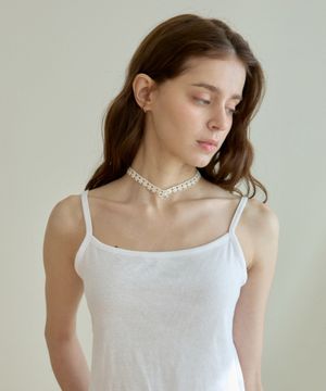 WISH FLOWER LACE CHOKER_WHITE