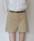 소프트 스트레치 숏 팬츠 - Beige