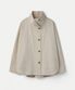 Dolman Sleeve High Neck Jacket_Beige